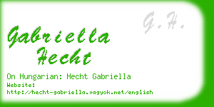 gabriella hecht business card